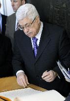 Palestinian President Abbas visits Hiroshima