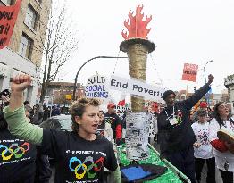 Activists stage 'Poverty Olympics' in downtown Vancouver