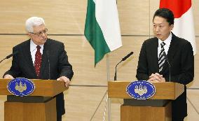 Hatoyama, Abbas agree on need to resume peace process
