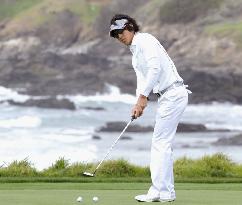Ishikawa practices for Pebble Beach golf