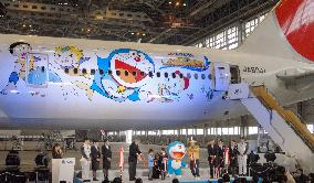 Japan Airlines unveils plane with Doraemon livery