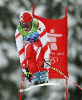 Defago wins gold in men's downhill Alpine skiing