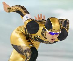 Nagashima competes in 1,000m speed skating at Vancouver
