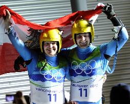 Austria's Linger brothers win men's doubles luge