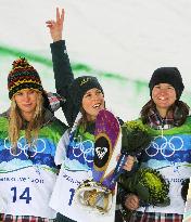 Women's halfpipe medalists at Vancouver Olympics