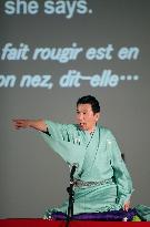 Japanese 'rakugo' story teller performs at U.N.