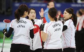 Japan curling team defeats Britain