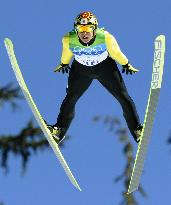 Japan's Kasai 8th in Olympics large hill ski jumping