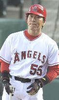 Hideki Matsui in Los Angeles Angels' uniform