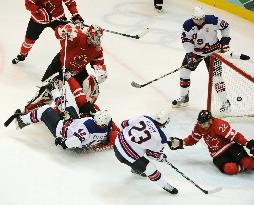 U.S. wins men's ice hockey against Canada