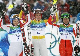 Germany's Riesch wins women's slalom in Alpine skiing