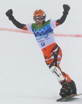Netherlands' Sauerbreij grabs gold in women's parallel giant slalom