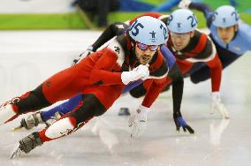 Canada's Hamelin wins men's 500m short track skating race