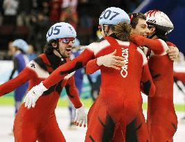 Canada wins men's 5000-meter short track relay
