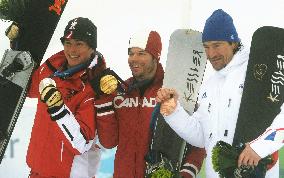 Men's parallel giant slalom medalists