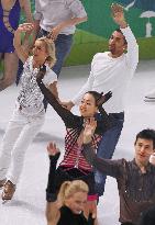 Figure skaters perform in Olympic exhibition