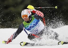 Croatia's Kostelic wins silver in men's alpine skiing slalom