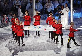 Closing ceremony for Vancouver Winter Olympics