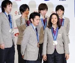 Japanese athletes return home from Vancouver