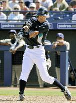 Ichiro hits RBI triple in spring training game