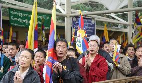 Thousands of exiled Tibetans rally in Dharamsala
