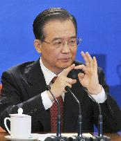 Wen warns of 'double-dip' recession