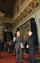 Crown Prince Naruhito visits Rome