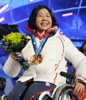 Japan's Obinata wins bronze in women's sit-slalom