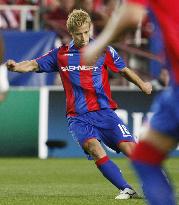 Honda leads CSKA Moscow to Champions League quarter-finals