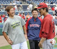 Astros' Matsui and Red Sox's Matsuzaka at Ft. Myers