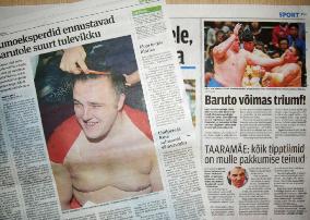 Estonian newspapers carry photos, stories on Baruto