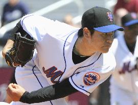 N.Y. Mets' Takahashi pitches against Washington Nationals