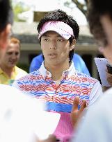 Japan's Ishikawa prepares for Masters golf tournament