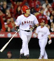 Angels' Matsui 2-for-4 in opening game against Twins