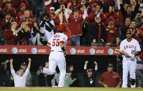 Angels' Matsui 2-for-4 in opening game against Twins