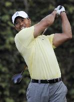 Woods prepares for Masters