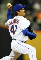 N.Y. Mets pitcher Takahashi suffers loss in MLB debut