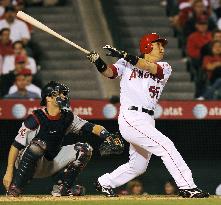 Angels' Matsui 3-for-4 against Twins