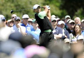 Tiger Woods in 2nd round of Masters