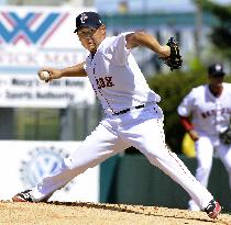 Red Sox right-hander Matsuzaka in minor league game