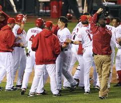 Matsui's walk-off hit lifts Angels past A's