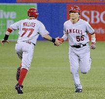 L.A. Angels' Matsui 1-for3 against Toronto Blue Jays