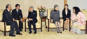 Japanese emperor meets with Malaysian prime minister