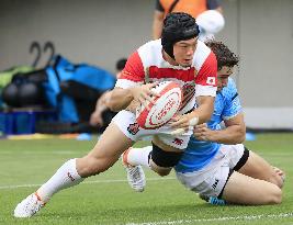 Rugby: Japan-Uruguay match