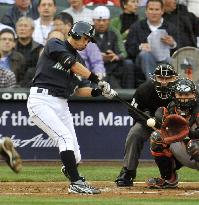 Seattle Mariners' Ichiro 2-for-4 against Baltimore Orioles