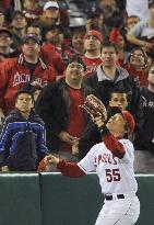 Angels' Matsui plays defense