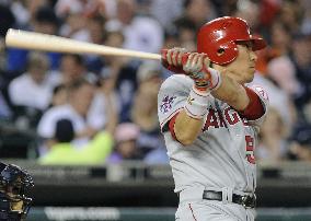 Angels' Matsui 1-for-4 with an RBI against Tigers