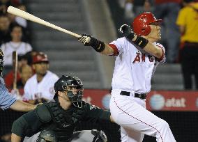 Matsui homers in Angels' win over Athletics