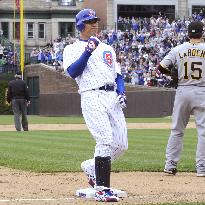 Chicago Cubs' Fukudome 1-for-2 against Pittsburgh Pirates