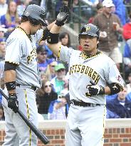 Pittsburgh Pirates' Iwamura hitless against Chicago Cubs